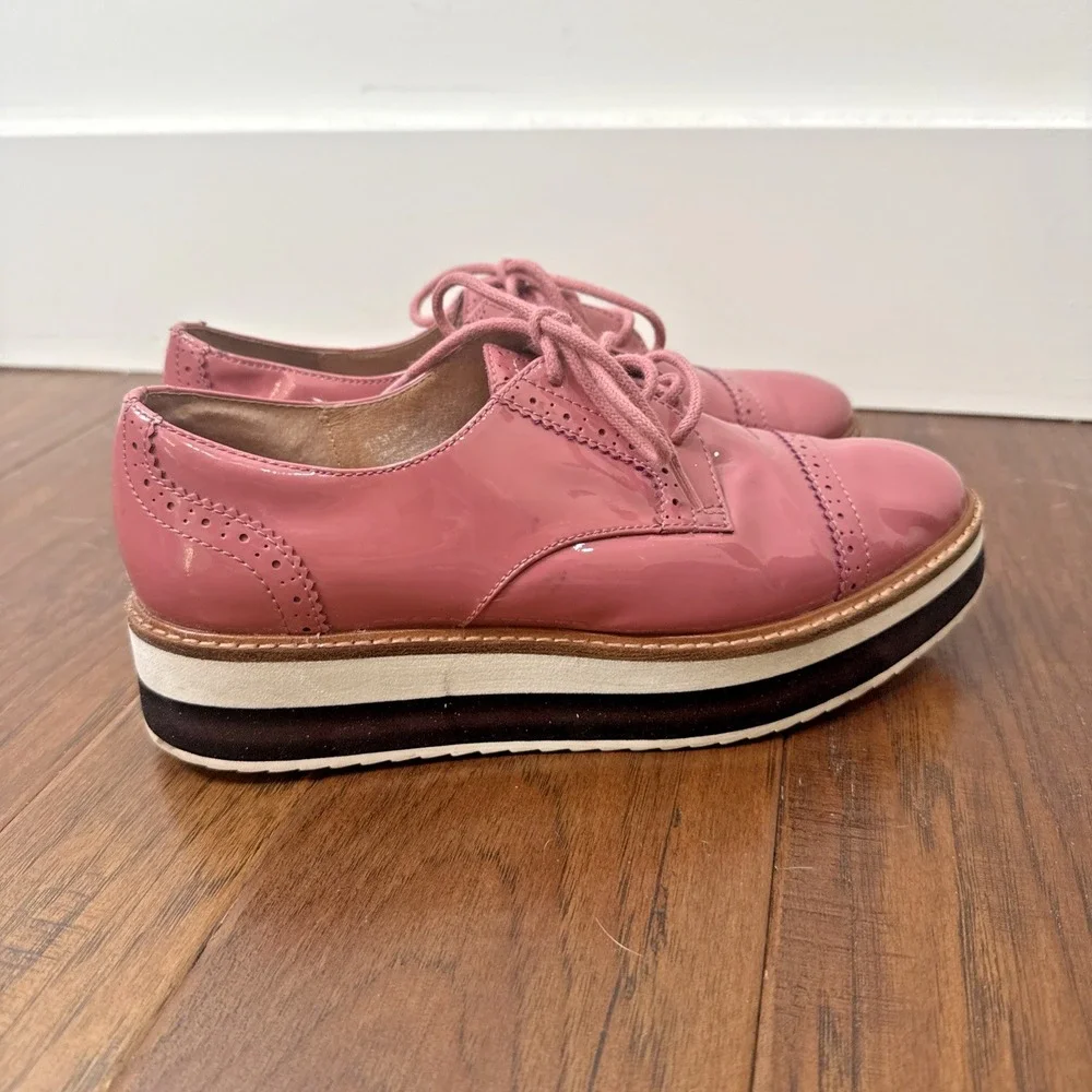 HALOGEN Atlantic-Pacific Platform Gabriela‎ Patent Oxford Chunky Academia 7.5